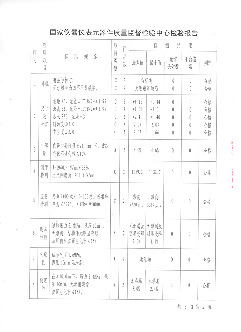 《波紋補(bǔ)償器》特種設(shè)備形式實(shí)驗(yàn)報(bào)告 《波紋補(bǔ)償器》特種設(shè)備形式實(shí)驗(yàn)報(bào)告