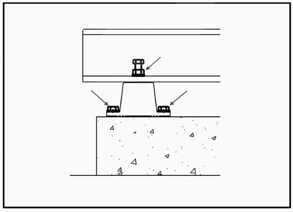 STR型橡膠減震器安裝說明 STR型橡膠減震器安裝說明